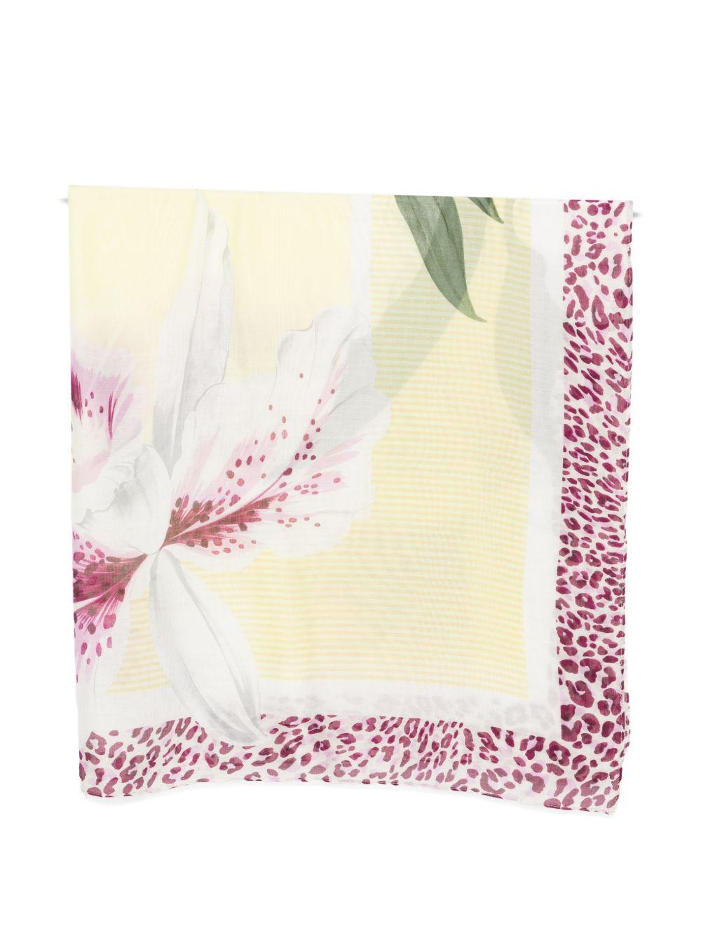 LIUJO Foulard sciarpa con stampa floreale 