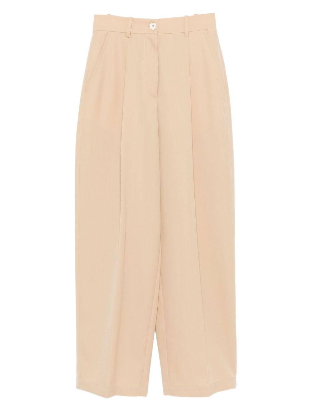 MARNI Pantaloni beige in lana vergine beige 