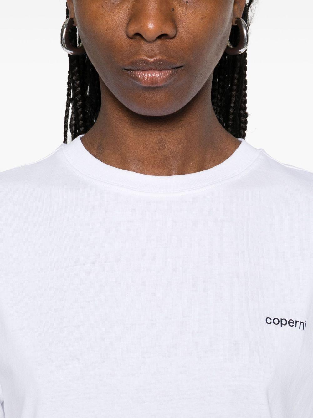 COPERNI T-shirt 'Logo Boxy' in cotone bianco 