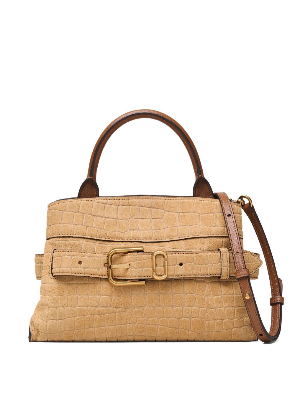 MARC JACOBS Borsa piccola Dakota in camoscio beige 