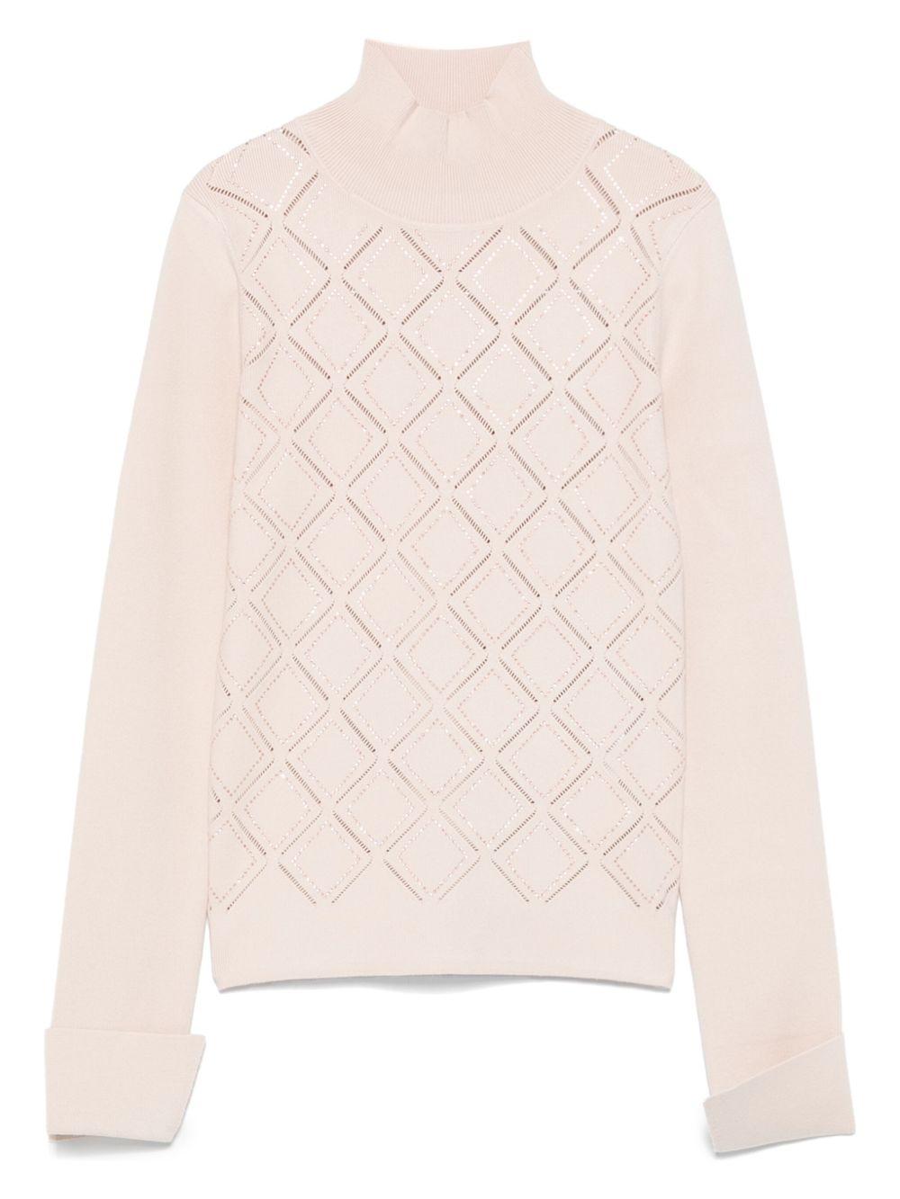 BLUGIRL Maglione a collo alto con motivo geometrico 