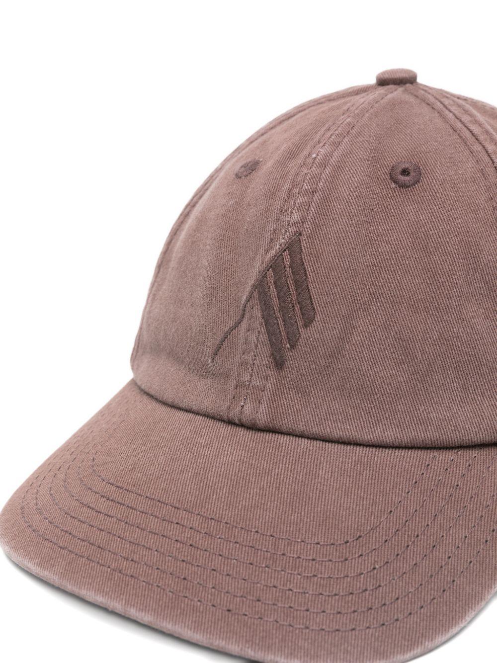 THE ATTICO Cappello baseball in cotone rosa 