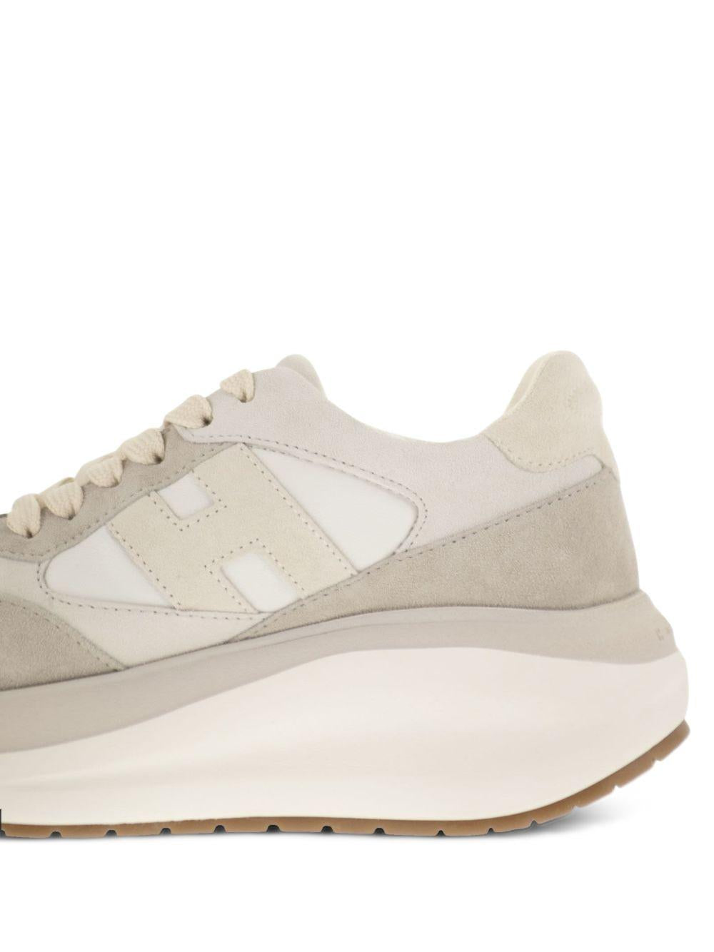 HOGAN Sneakers H714 beige e grigio 