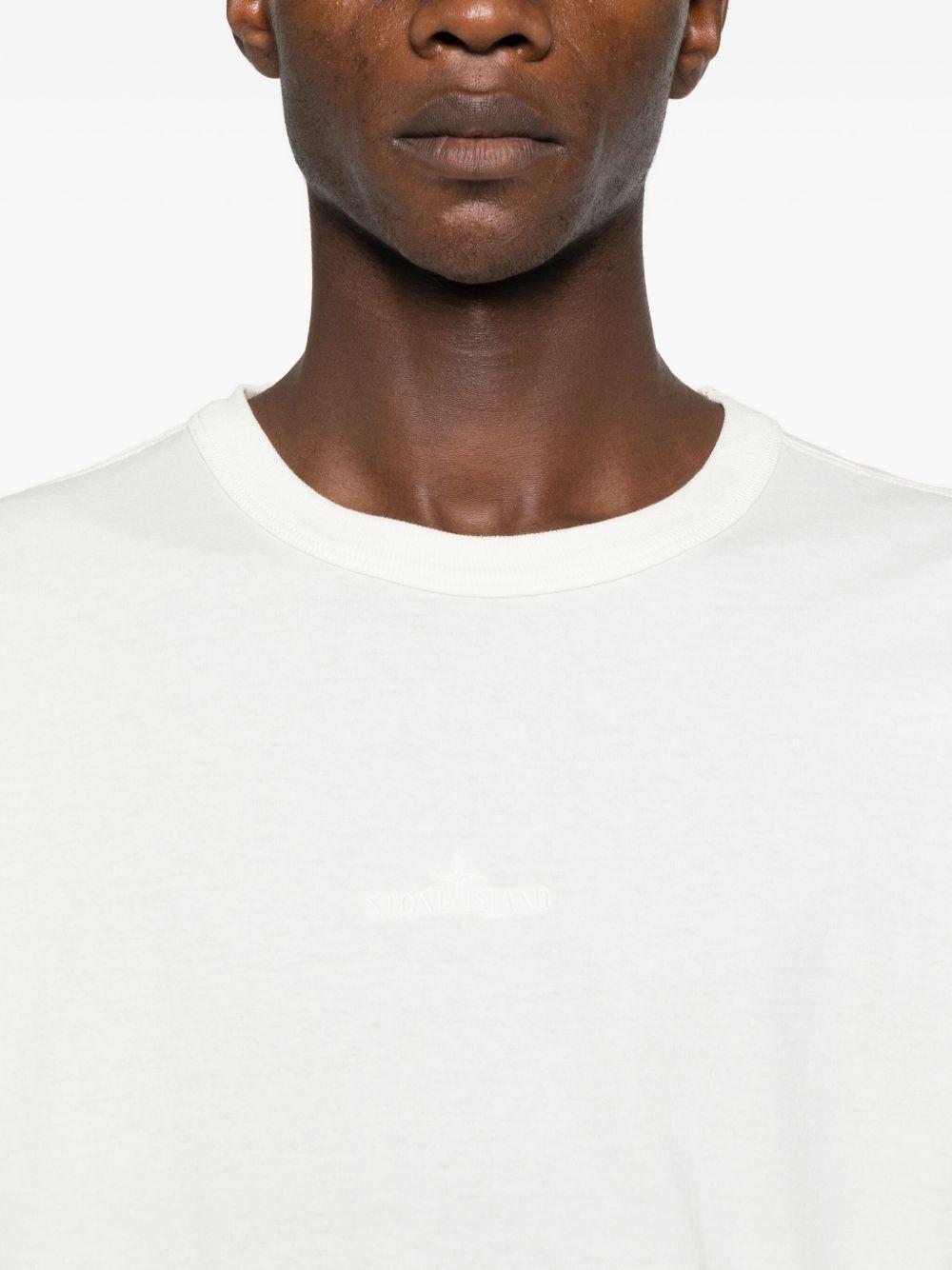 STONE ISLAND T-shirt a maniche corte bianca 