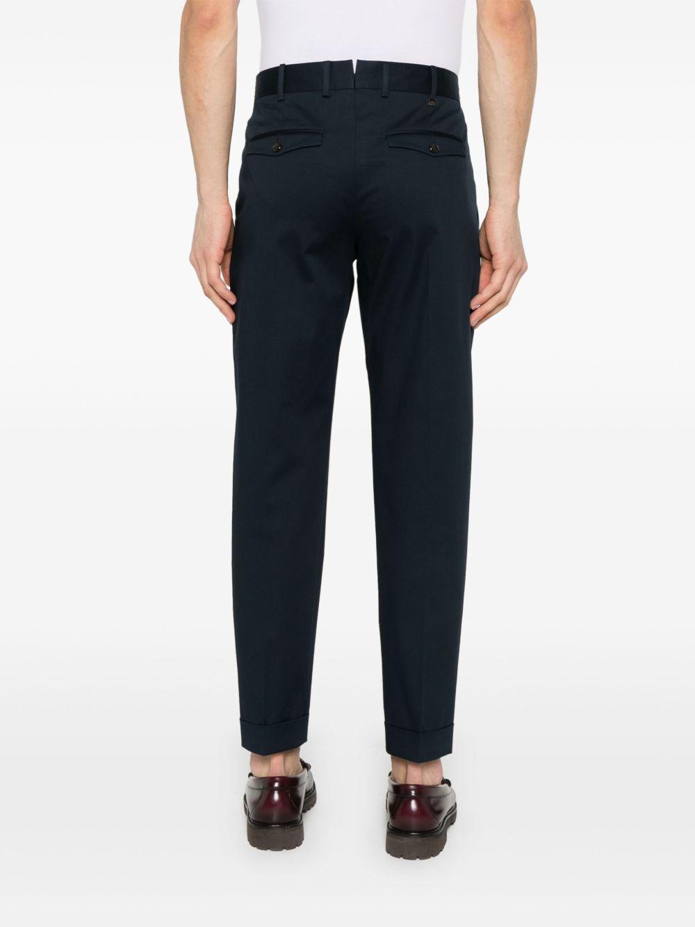 PT TORINO Pantaloni in cotone elasticizzato blu 