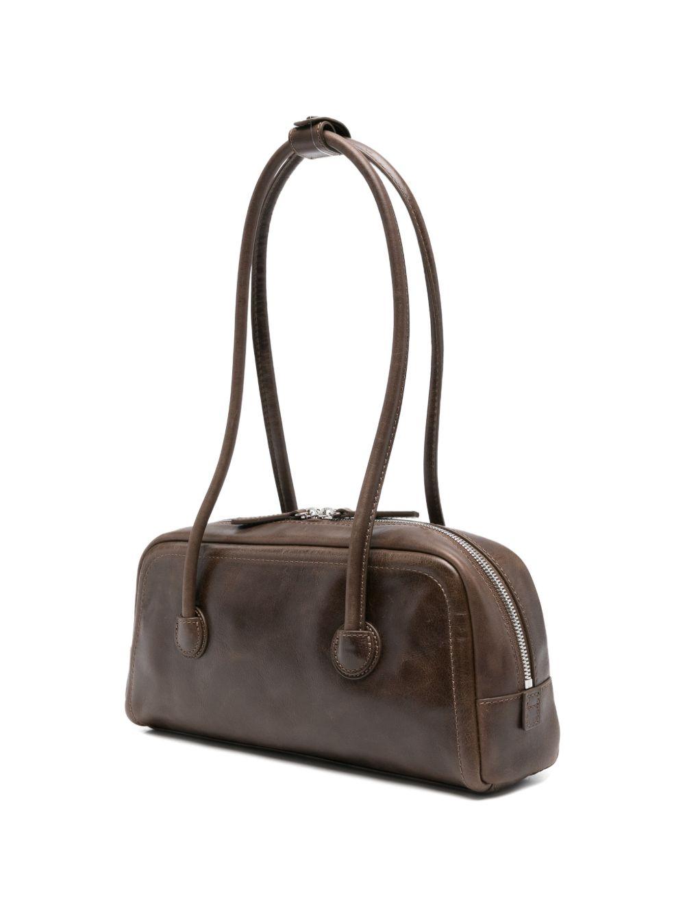 MARGESHERWOOD Borsa a spalla Soft Baguette marrone scuro 