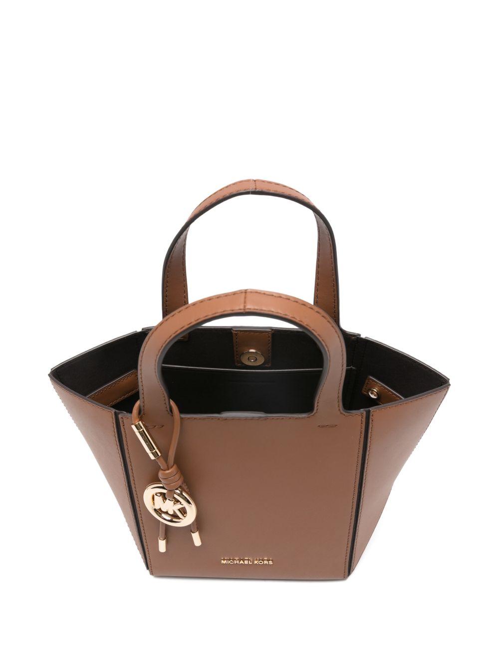 MICHAEL KORS Borsa tote in pelle marrone 