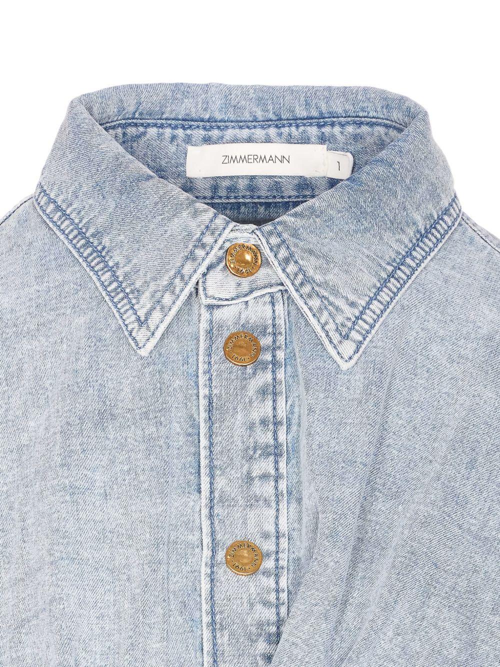 ZIMMERMANN Top effetto jeans 