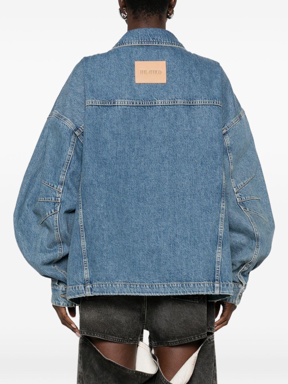 THE ATTICO Bomber in denim over 