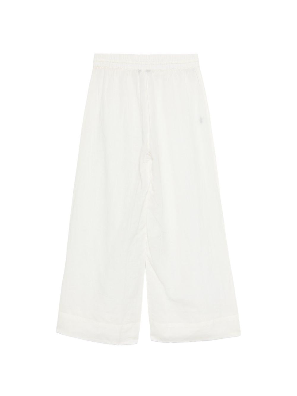 POLO RALPH LAUREN Pantaloni leggeri da mare a gamba larga bianchi 