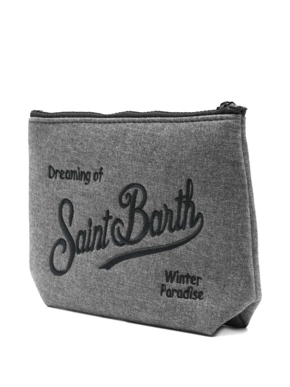 MC2 SAINT BARTH Pochette Aline Flannel grigia 
