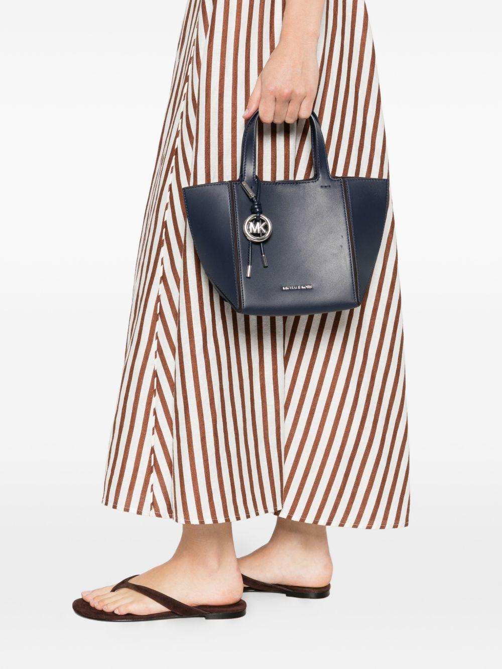 MICHAEL KORS Borsa tote 'Jordi' in pelle blu 