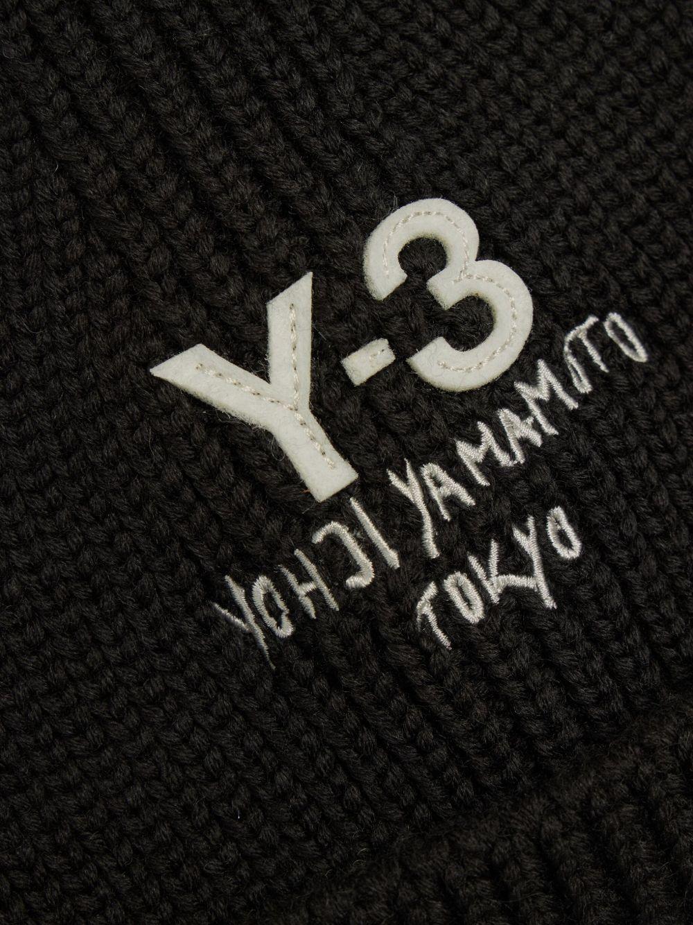 Y3 Berretto in maglia con logo 