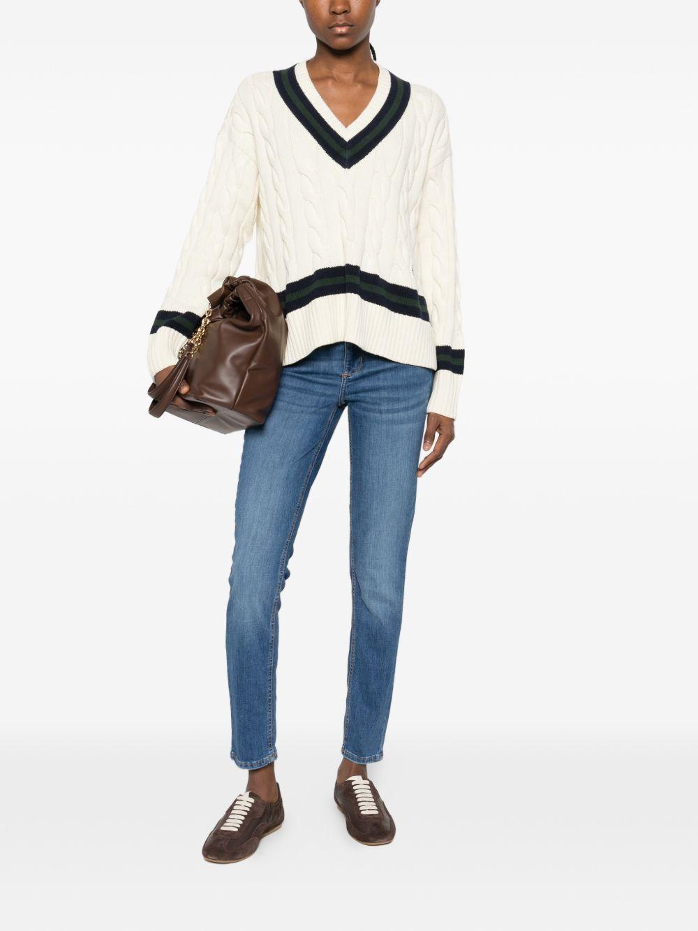 LIUJO Jeans blu con applicazioni 