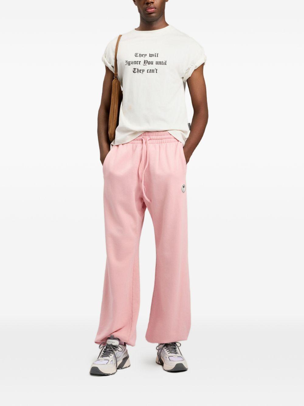 PALM ANGELS T-shirt in cotone bianco con stampa 