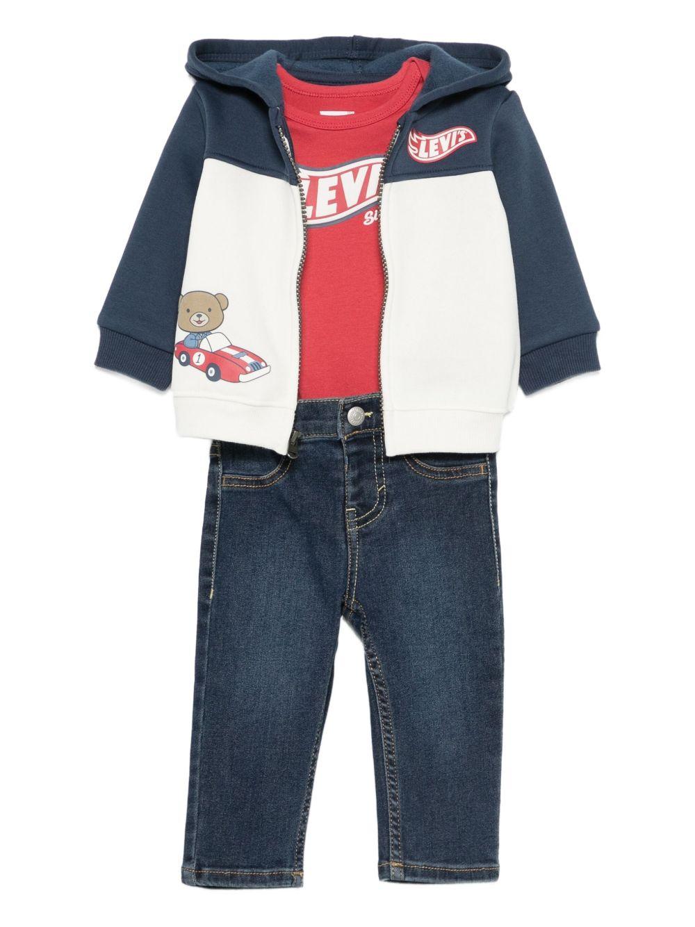 LEVIS Tuta sportiva con design color-block 