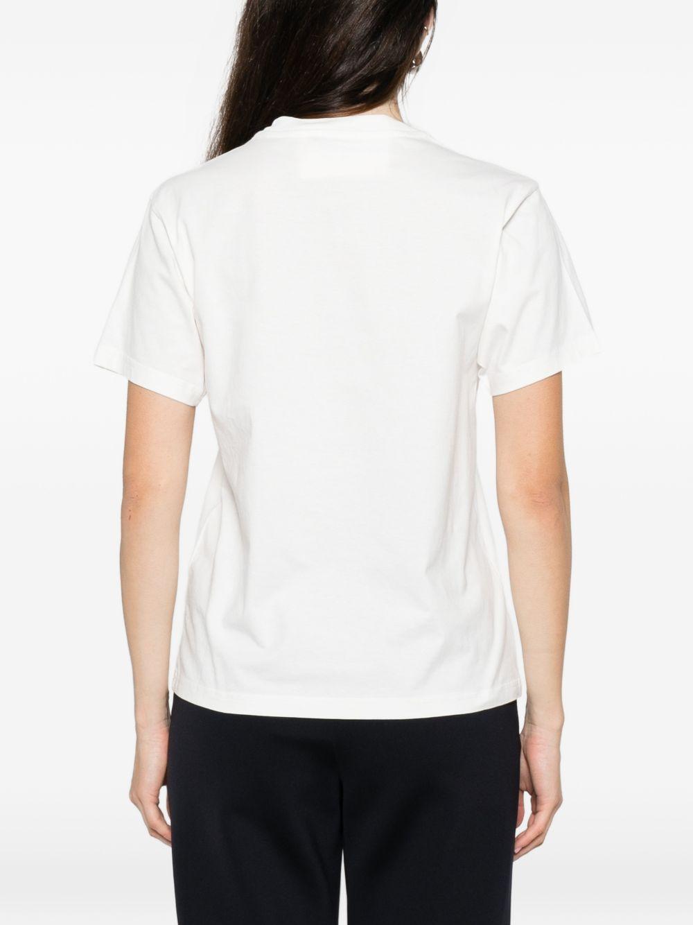 AUTRY T-shirt in cotone bianco con logo 