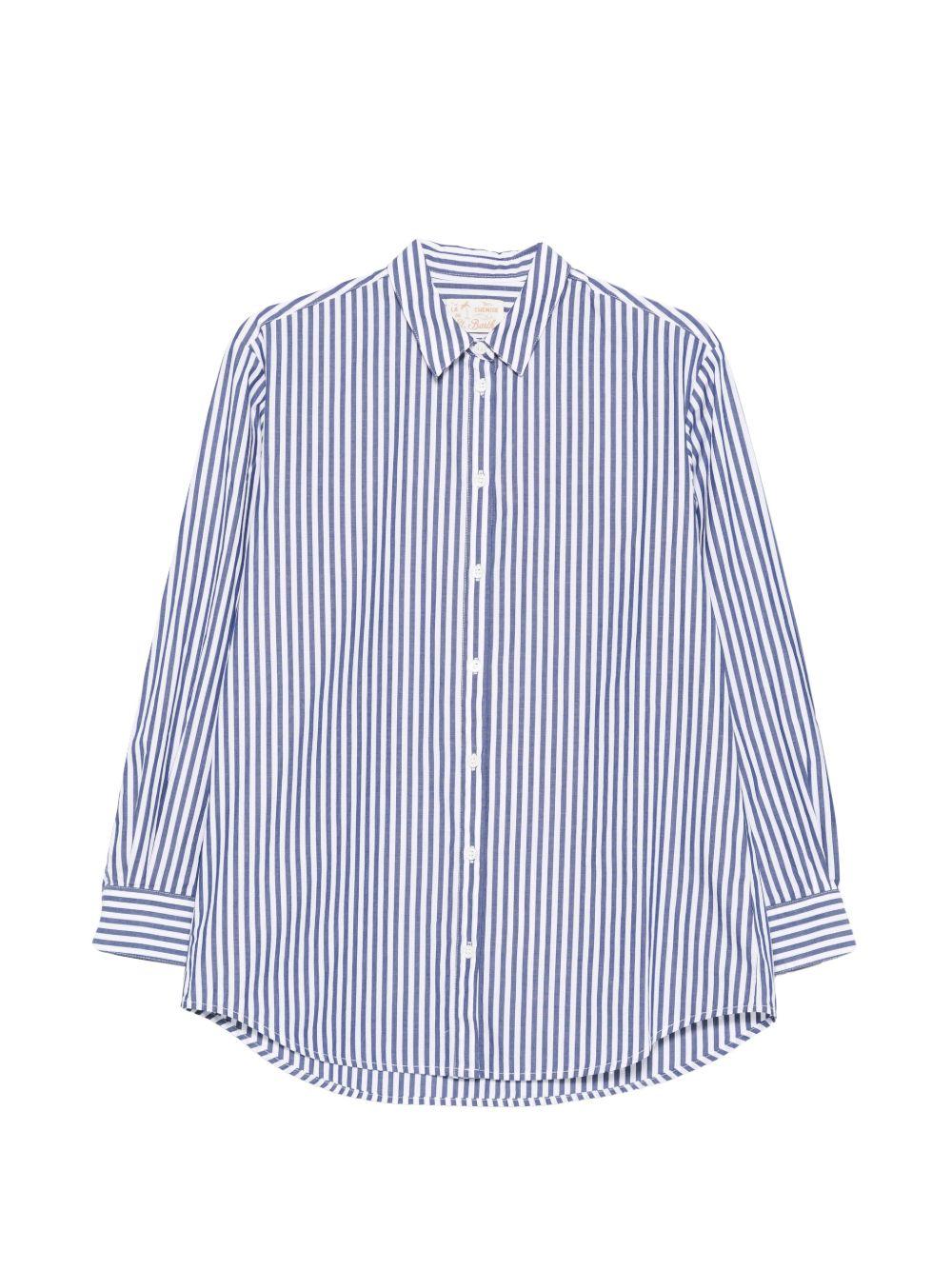 MC2 SAINT BARTH Camicia Brigitte a righe blu 