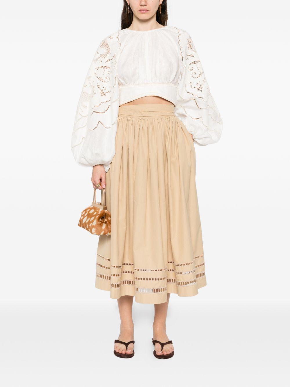 ERMANNO SCERVINO Gonna midi cammello 