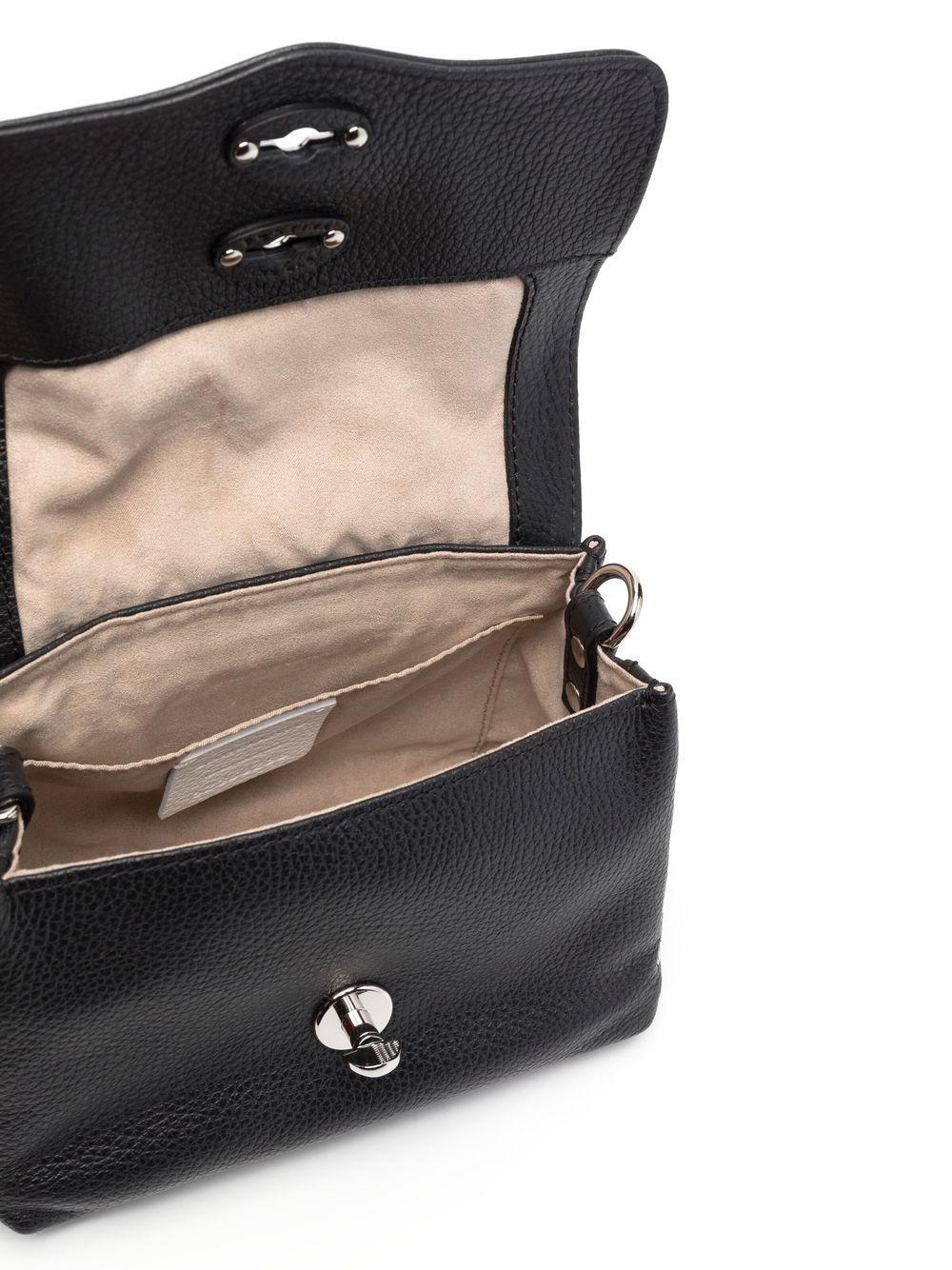 ZANELLATO Borsa a tracolla Postina Baby in pelle nera 