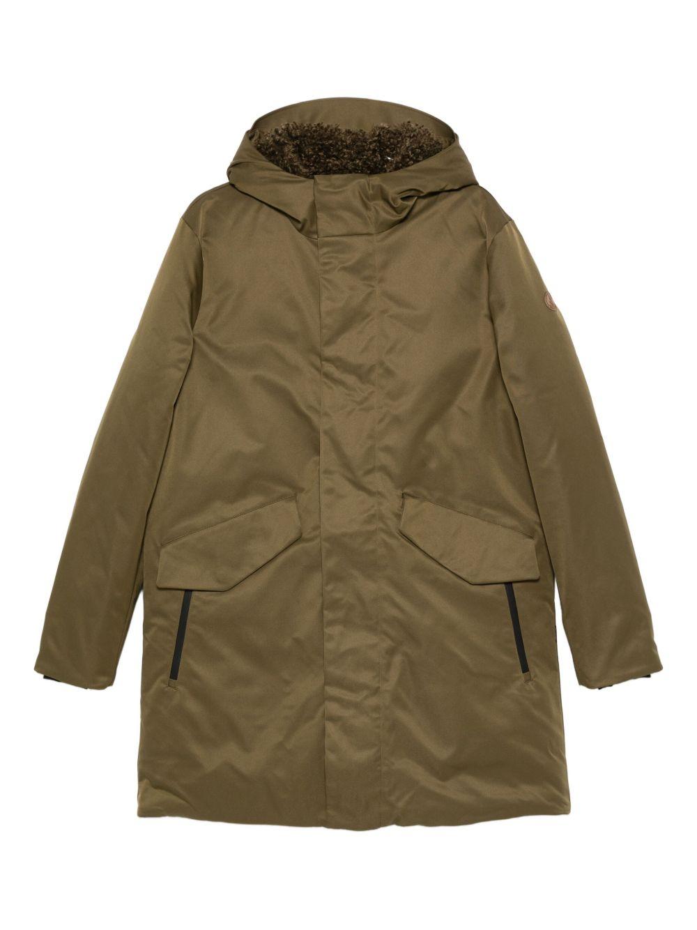 SAVE THE DUCK Parka verde con cappuccio 