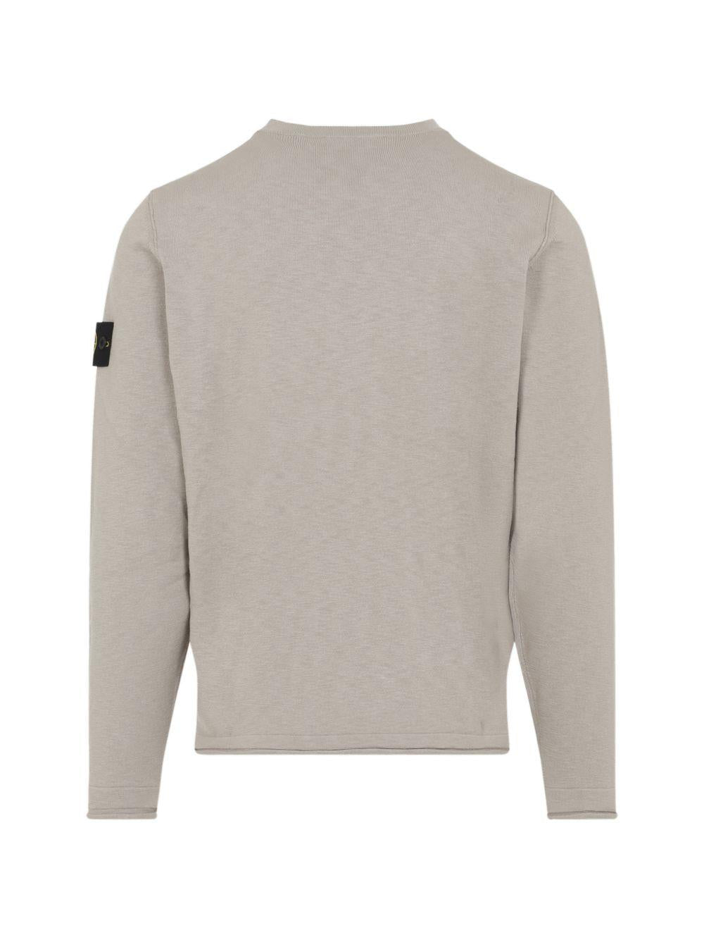 STONE ISLAND Maglia girocollo beige 