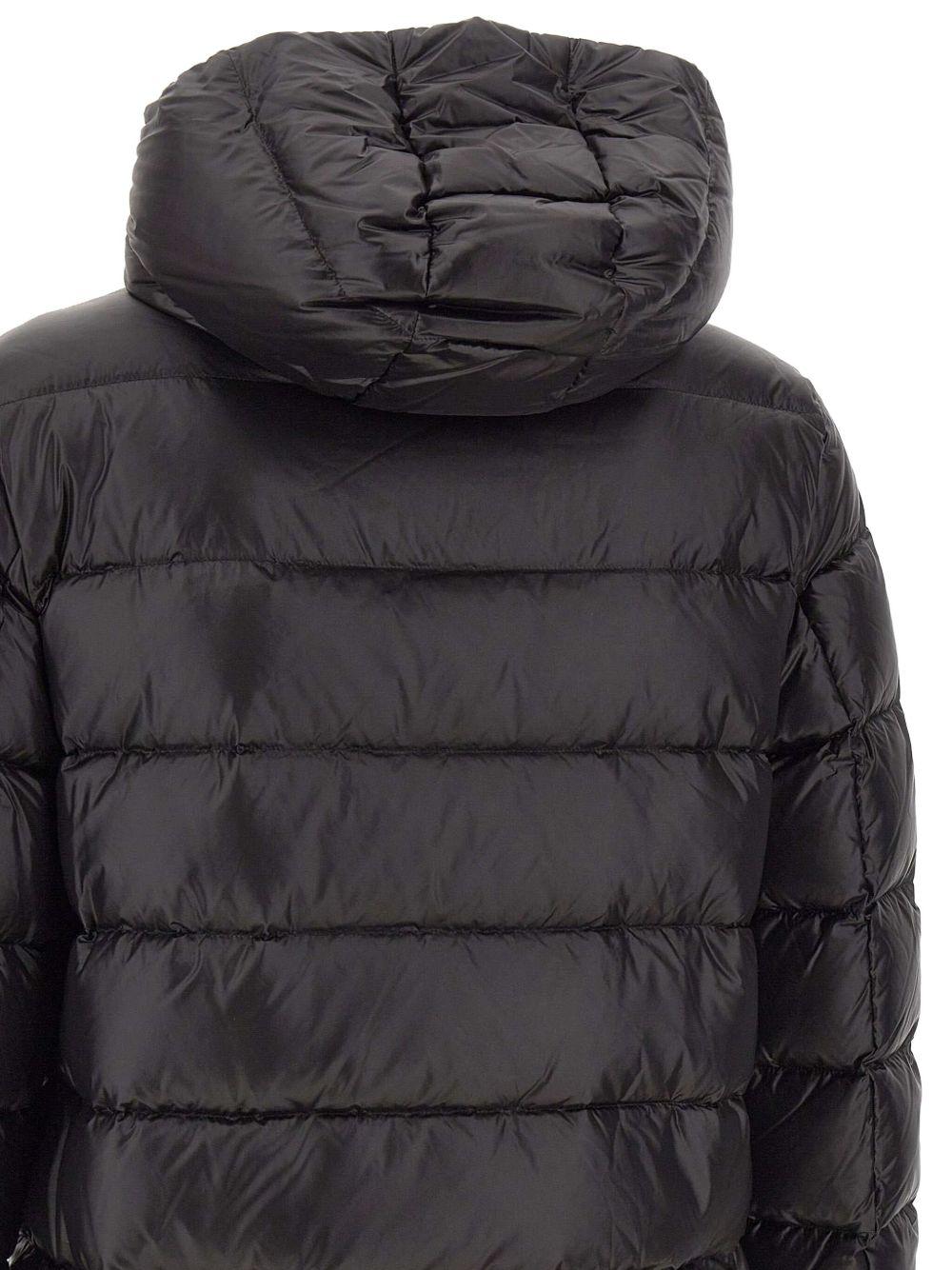 PEUTEREY Piumino nero con cappuccio 
