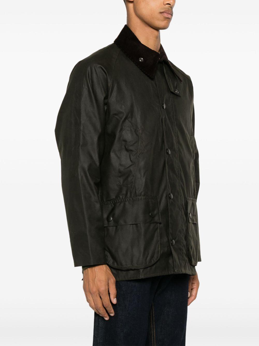 BARBOUR Giacca 'Bedale' in cotone cerato verde 