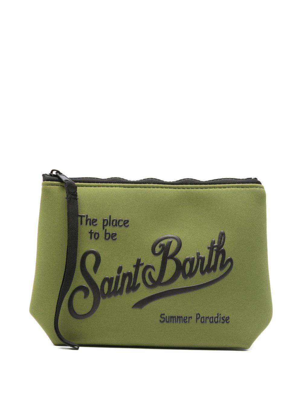 MC2 SAINT BARTH Pochette Aline color verde con logo 