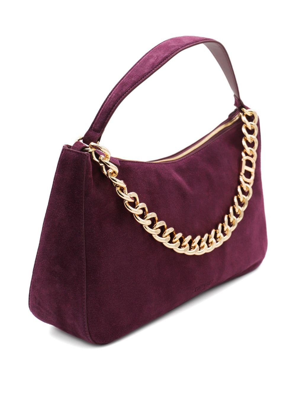 TWINSET Borsa hobo Liliane in pelle scamosciata bordeaux 