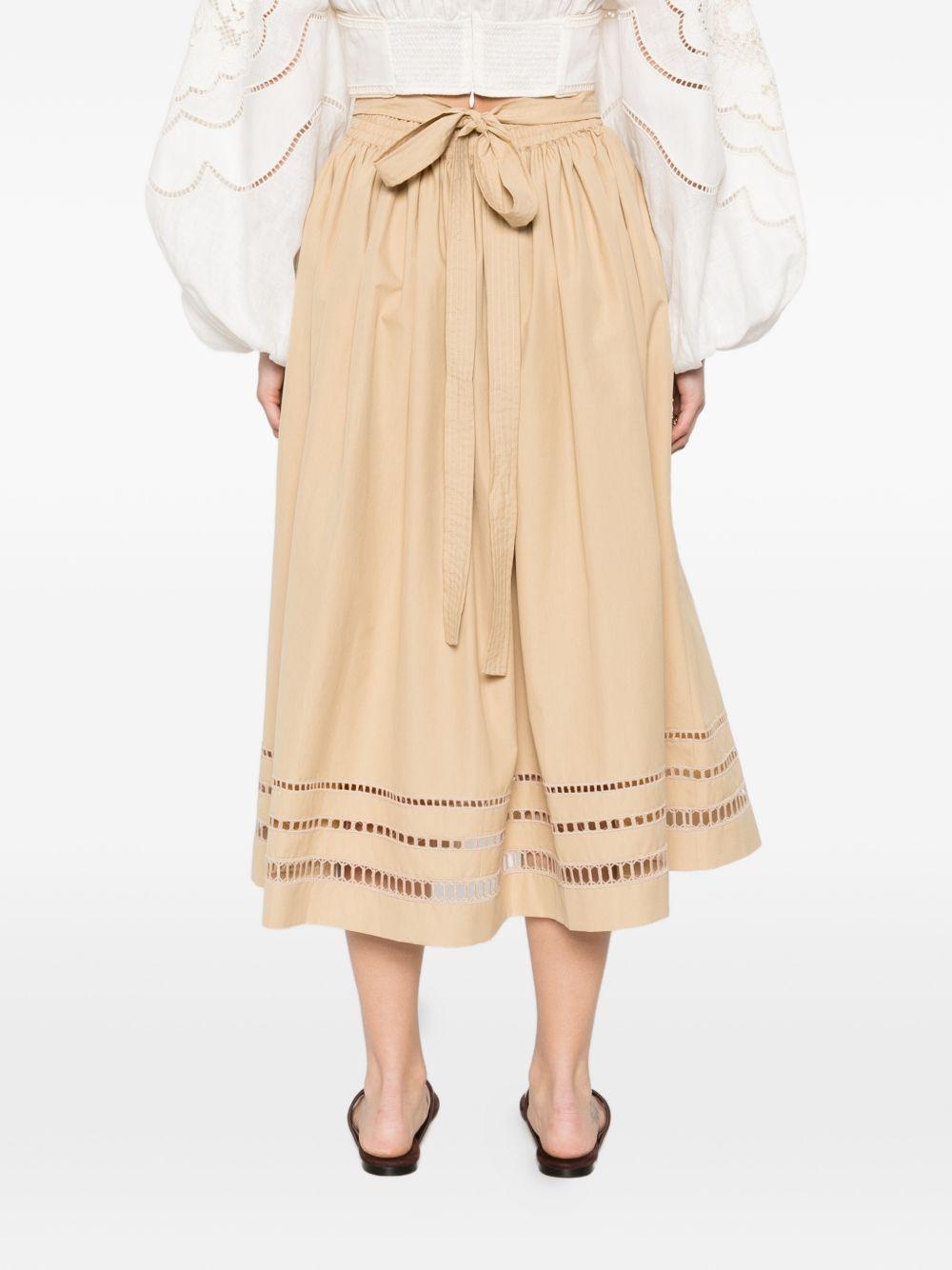 ERMANNO SCERVINO Gonna midi cammello 