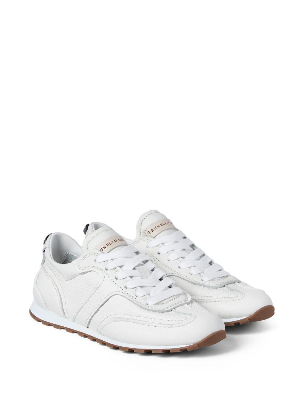 BRUNELLO CUCINELLI Sneakers in pelle bianche basse 