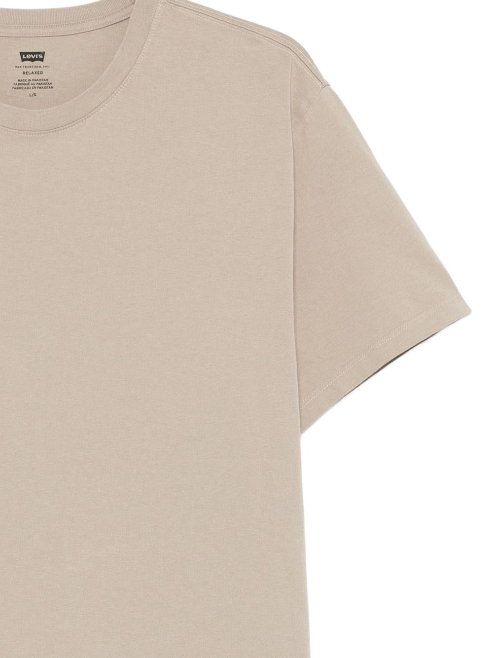 LEVIS T-shirt in cotone beige a maniche corte 