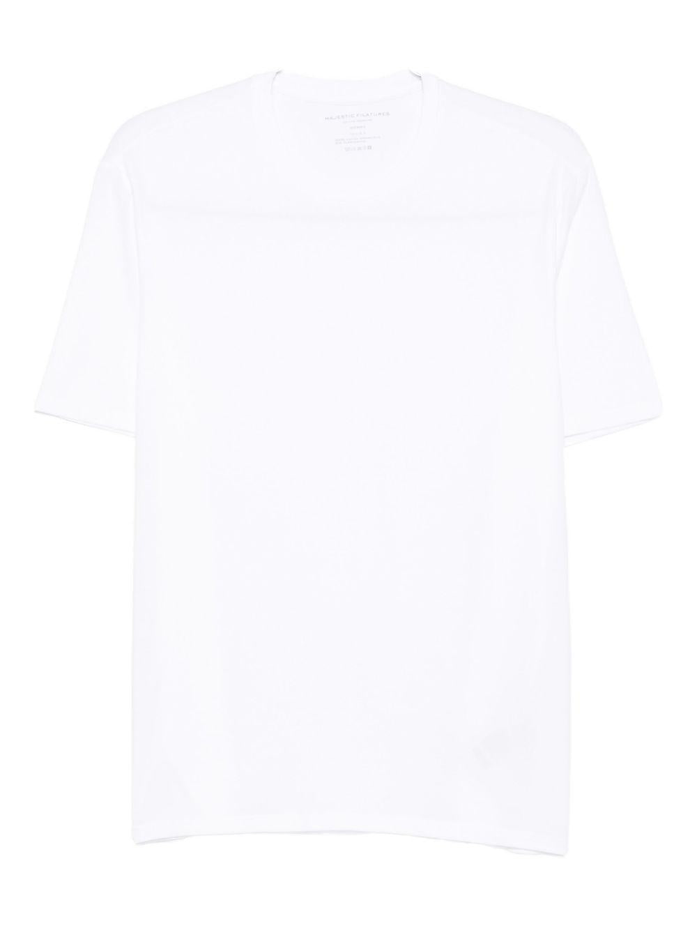 MAJESTIC FILATURES T-shirt girocollo bianca 