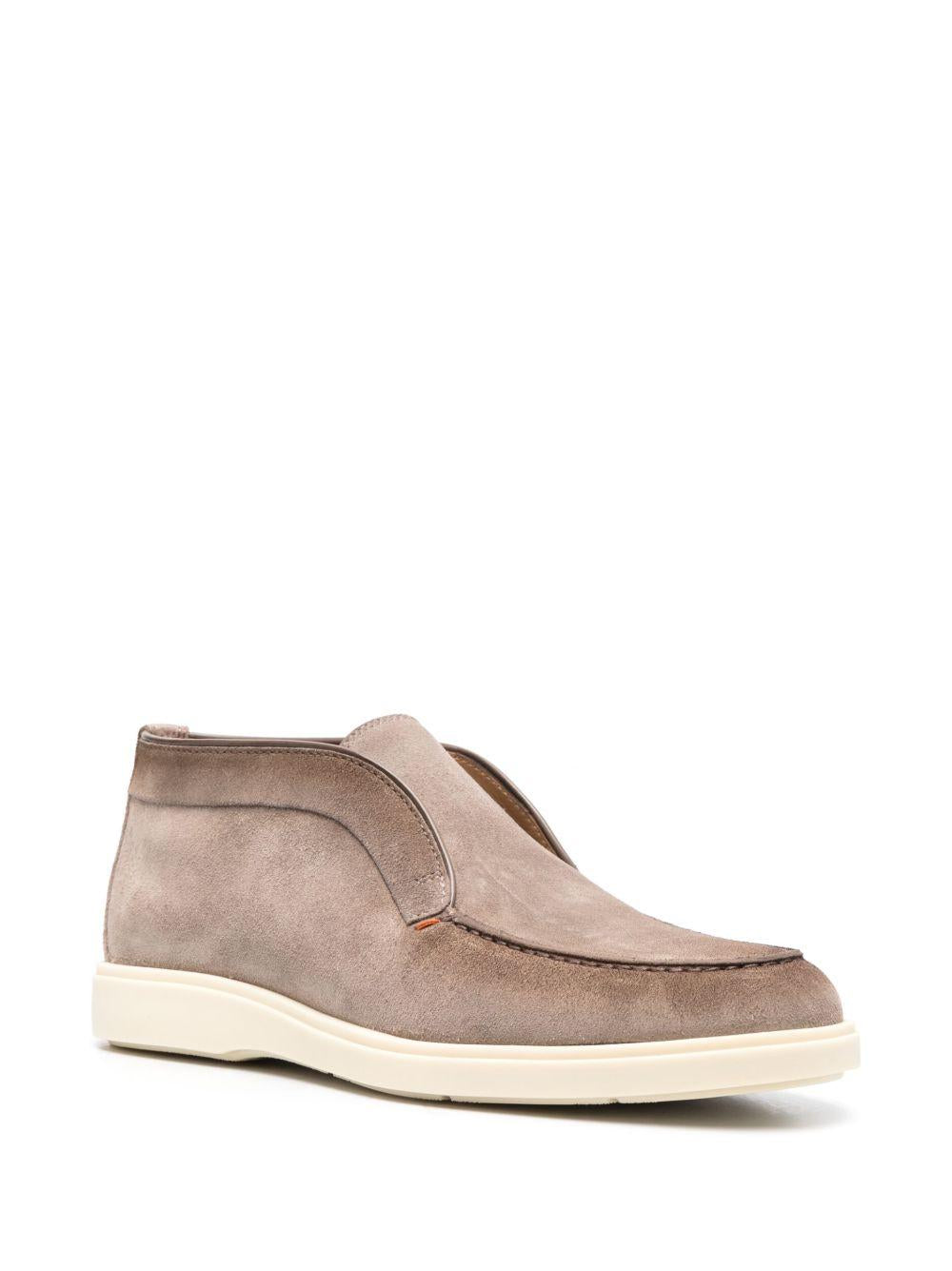 SANTONI Mocassini alti grigi 