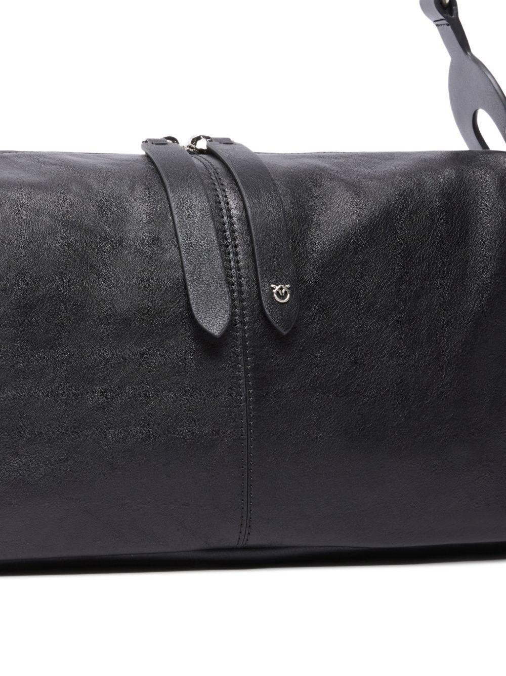 PINKO Borsa a spalla Classic in pelle nera 