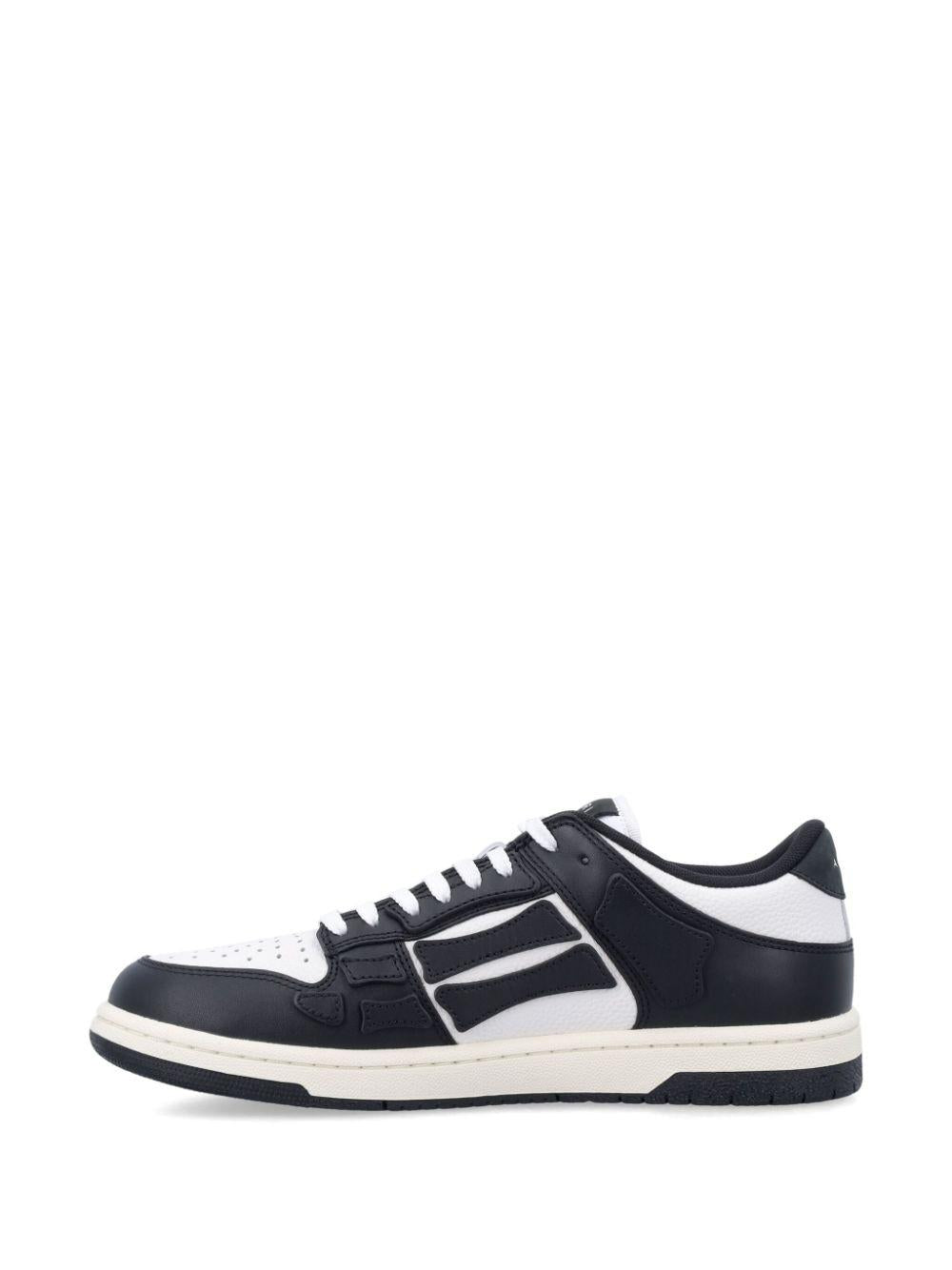 AMIRI Sneakers Skel in pelle bianca e nera 