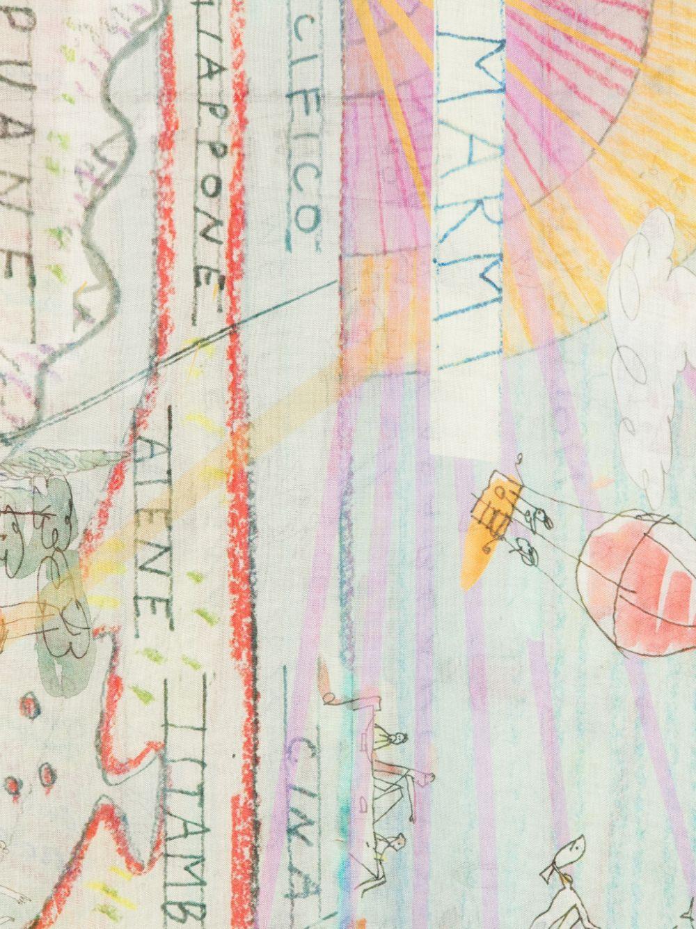 FALIERO SARTI Foulard New Forte Dei Marmi con stampa 