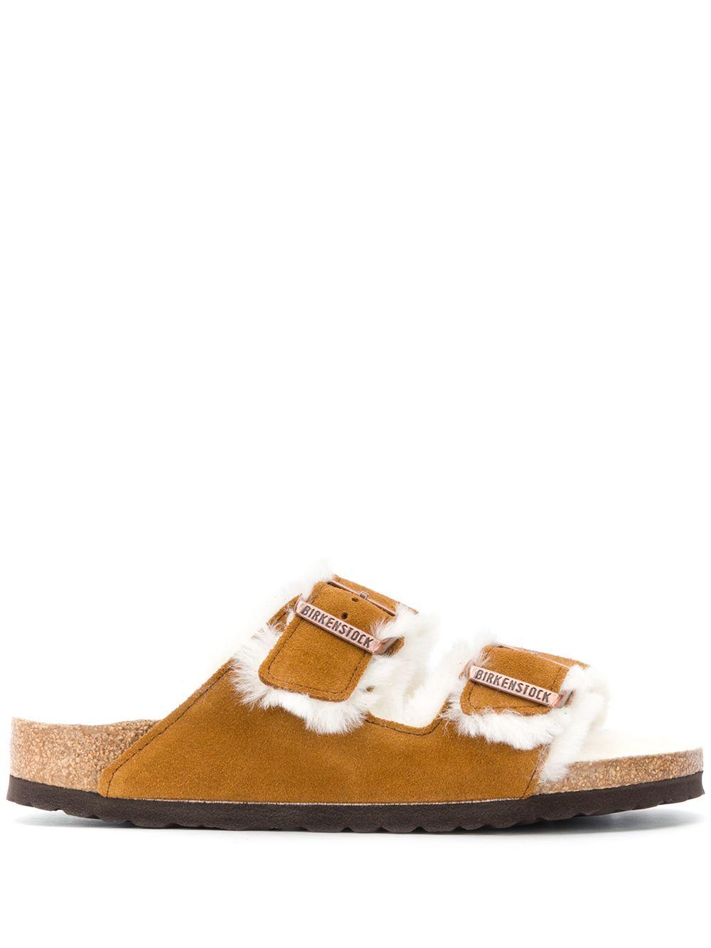 BIRKENSTOCK Ciabatte 'Arizona' con pelliccia 