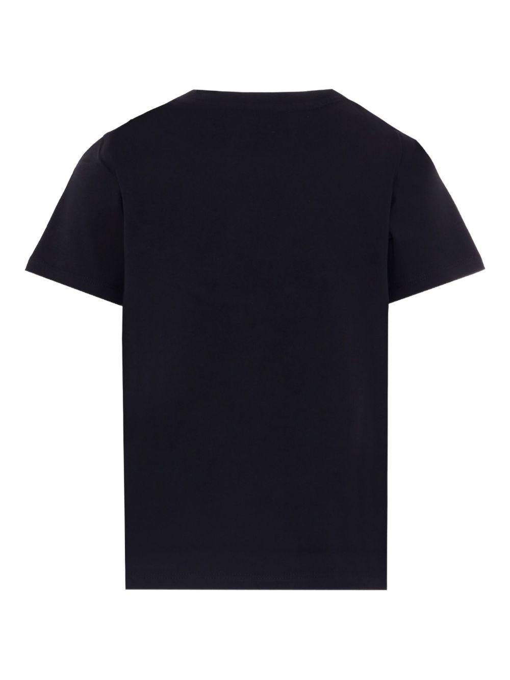 BALMAIN T-shirt da bambino in cotone nero 