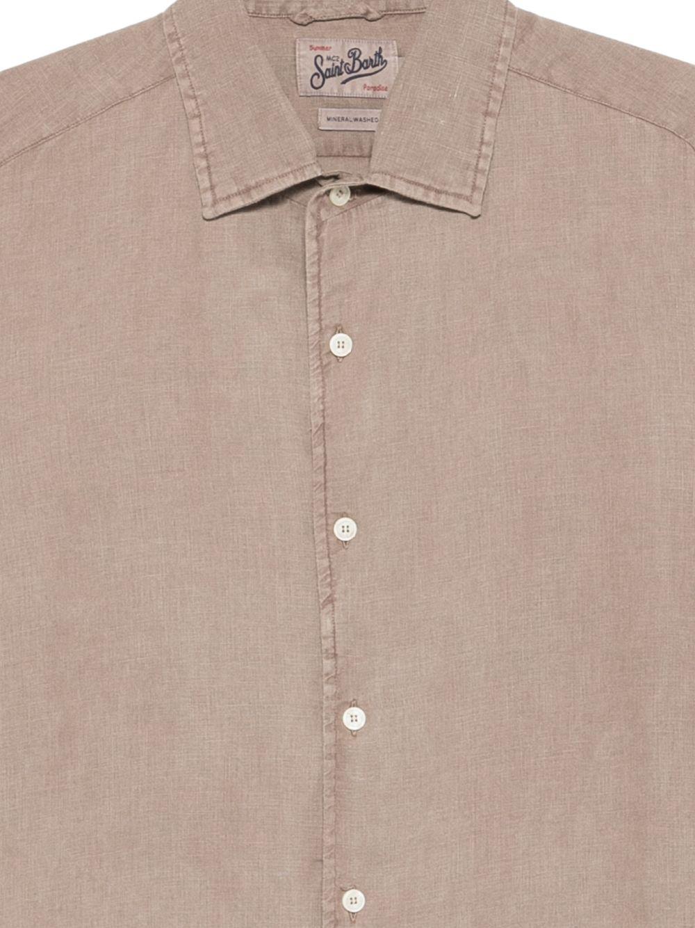 MC2 SAINT BARTH Camicia Raphael in lino beige 