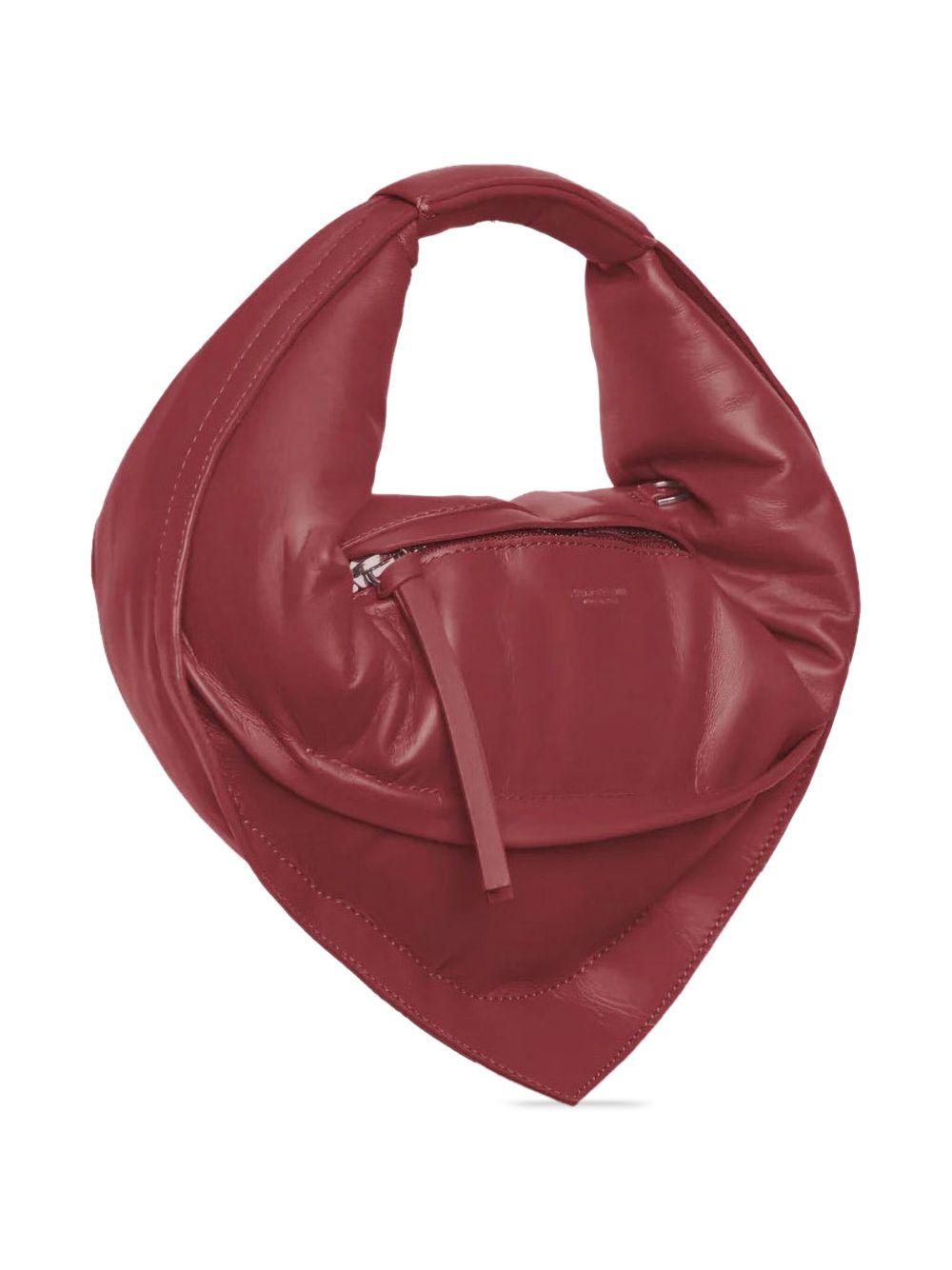 FEDERICO CINA Midi Tortellino bag in pelle rossa 