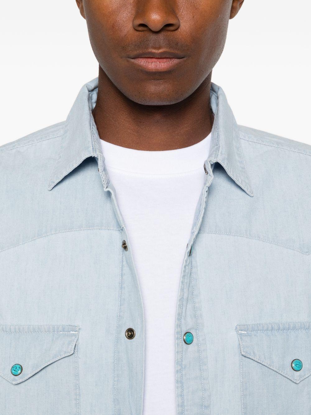 CHESAPEAKES Camicia Flagstaff in denim chiaro 
