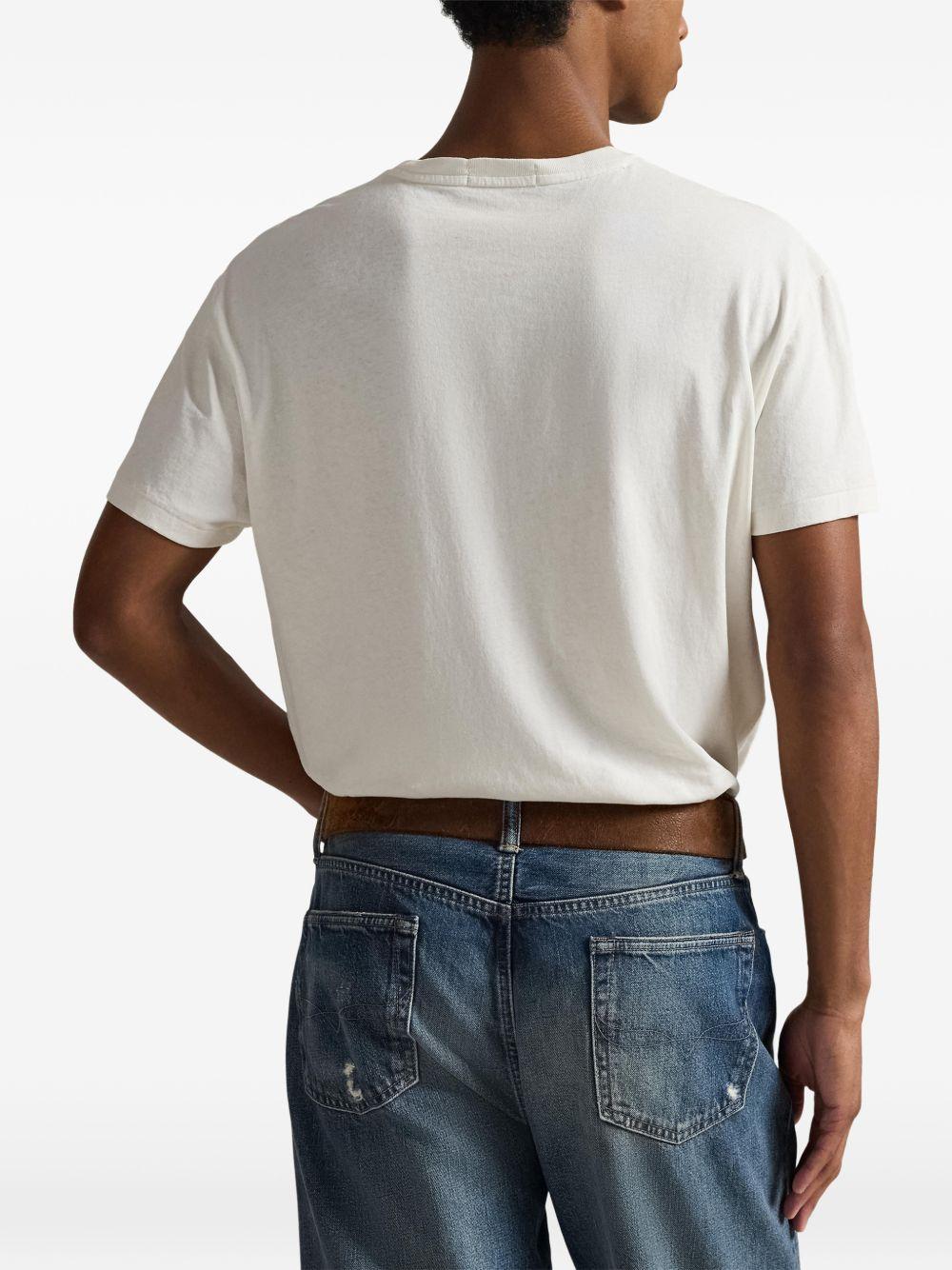POLO RALPH LAUREN T-shirt con illustrazione grafica sul petto 