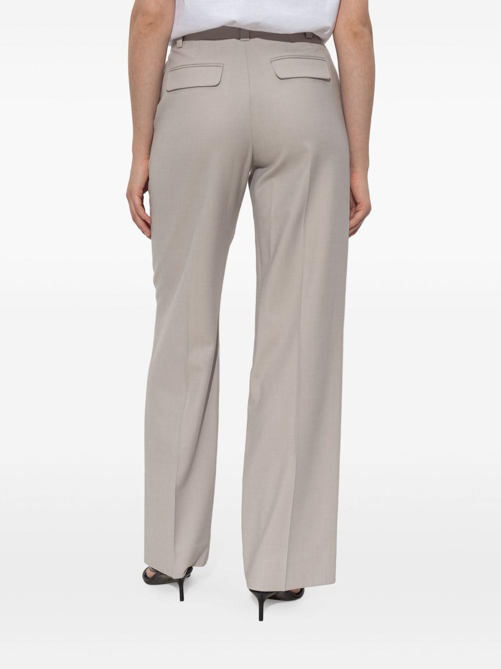 VICTORIA BECKHAM Pantaloni sartoriali a gamba ampia grigio 