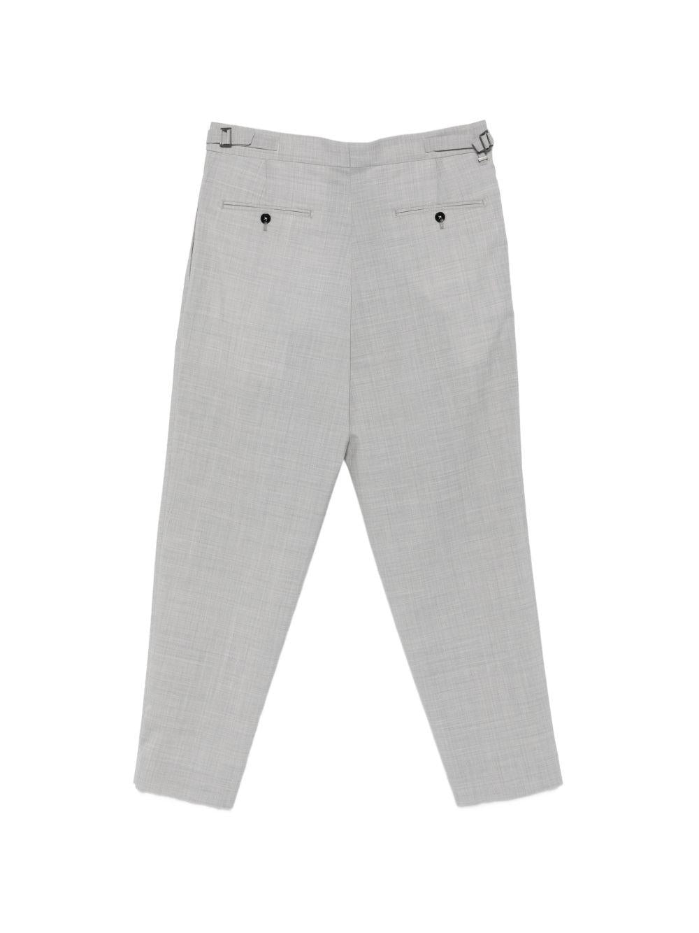 BE ABLE Pantaloni Roy in cotone grigio morbidi 