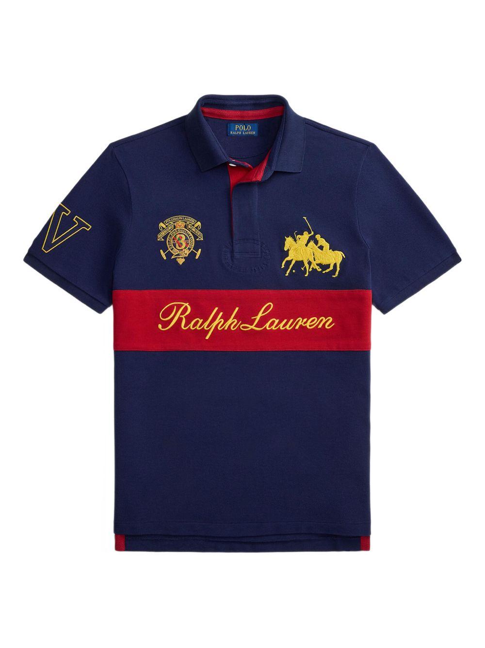 POLO RALPH LAUREN Polo blue e rossa con logo 