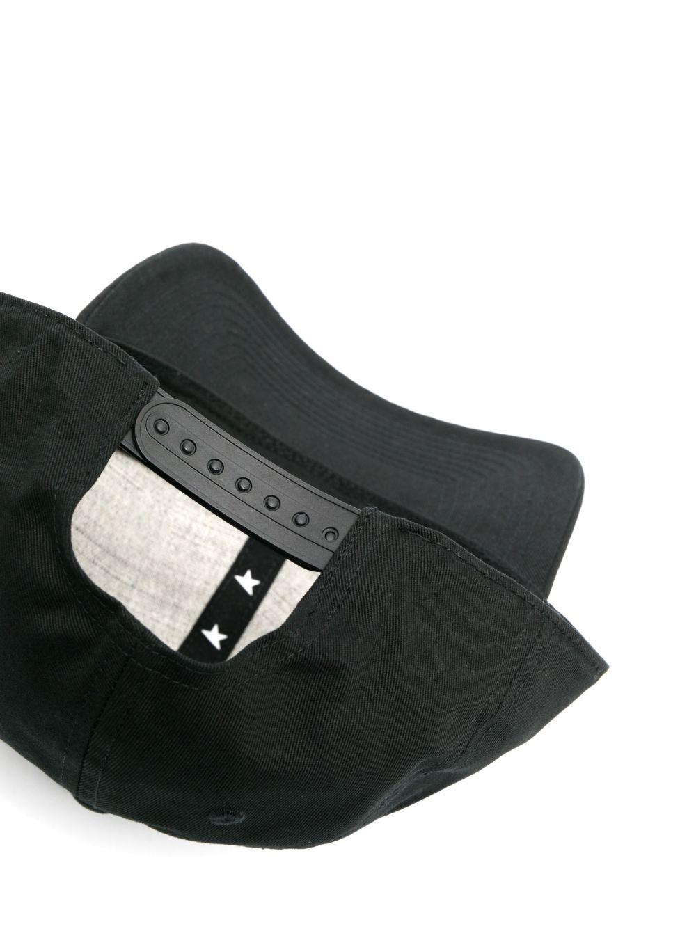 GOLDEN GOOSE Cappello da baseball nero con logo stella 