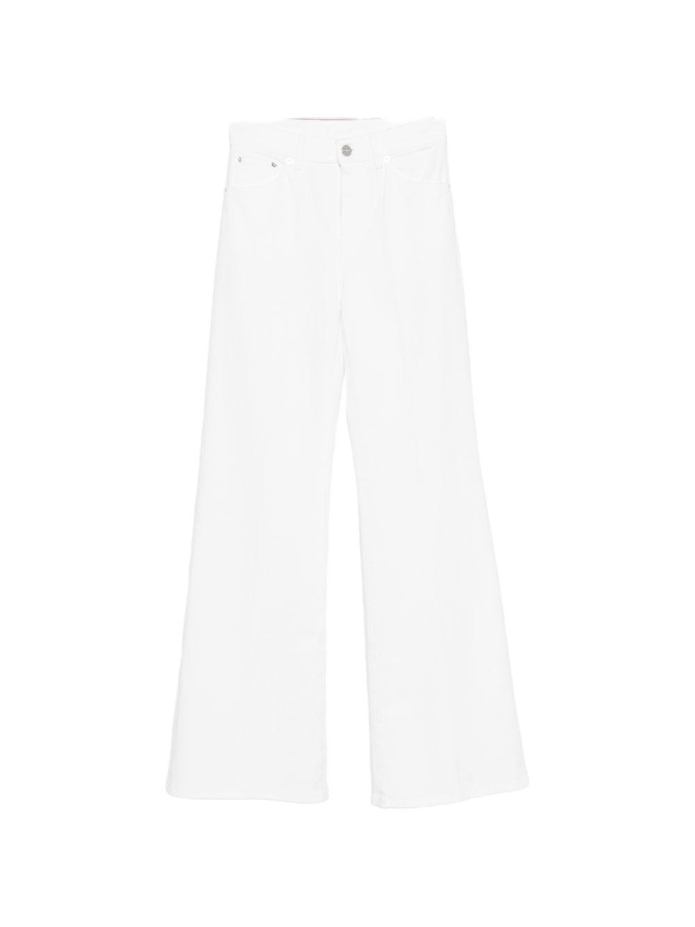 DONDUP Jeans Amber bianchi svasati 