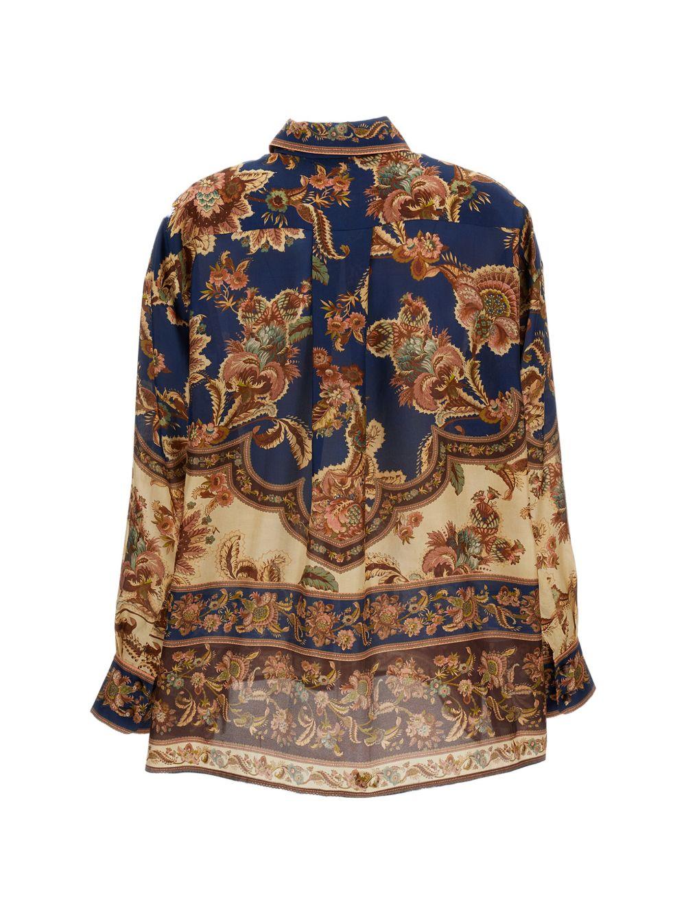 ZIMMERMANN Camicia in seta Aster con stampa 